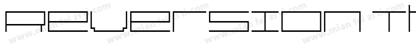 Reversion Thin字体转换